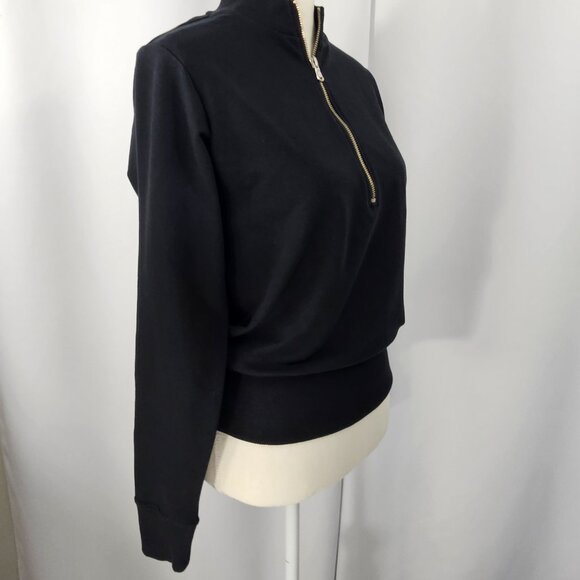 Universal Standard Zoe Women's Black Half Zip High Neck Pullover Size XS NWT - Picture 7 of 16